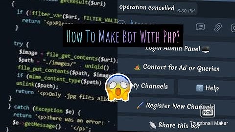 #telegram #bots #adbot  How To Make and connect telegram bot With Php