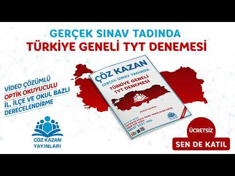 Çöz Kazan Yayınları Türkiye Geneli TYT Deneme Sınavı - Ücretsiz