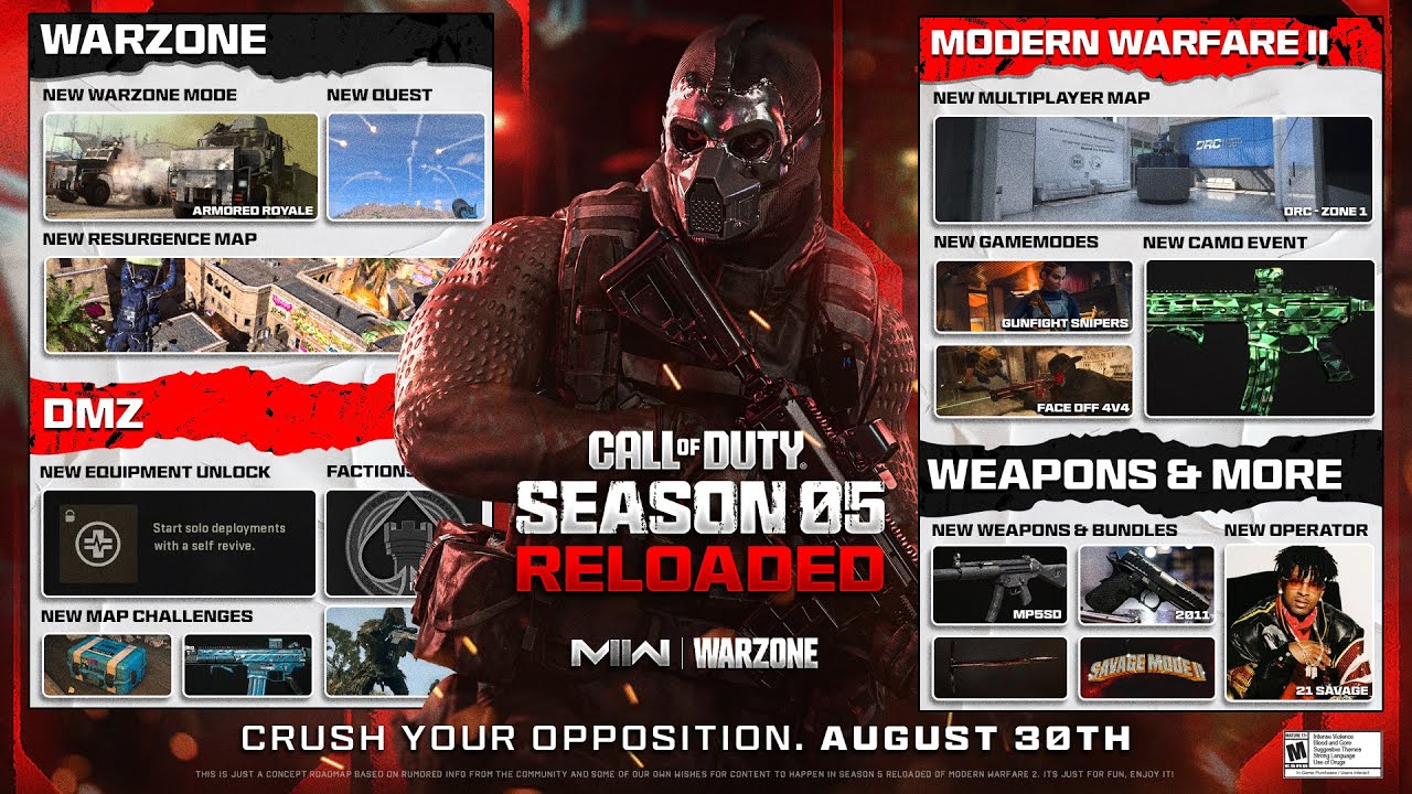 Call of Duty: Modern Warfare 2 and Warzone 2.0 - Everything New at the  Launch of Season 5