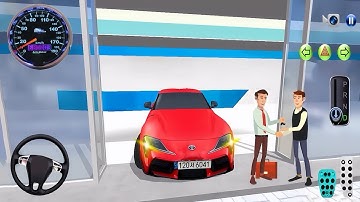 New Sports Car Red Toyota Supra in Showroom - 3D Driving Class Android/IOS 2025 Game Latest Update