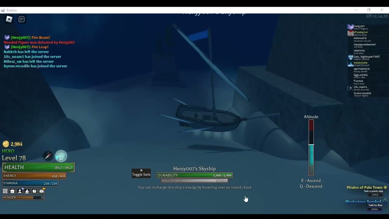 The secret of Skycliff island in Arcane Odyssey