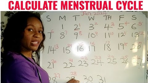 How to calculate your menstrual cycle / how to calculate period cycle
