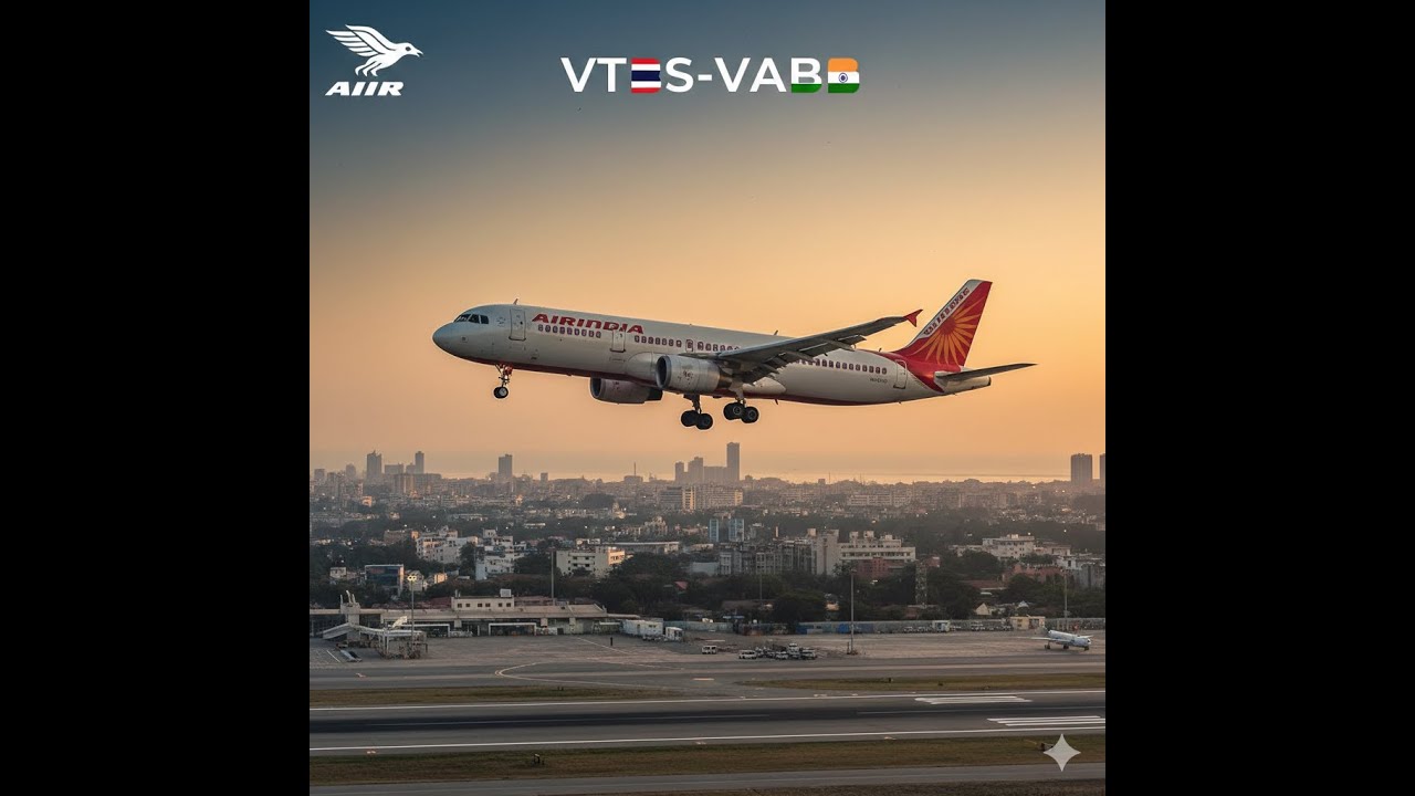 Bangkok - Mumbai (VTBS-VABB) | Air India A320neo | Full Flight