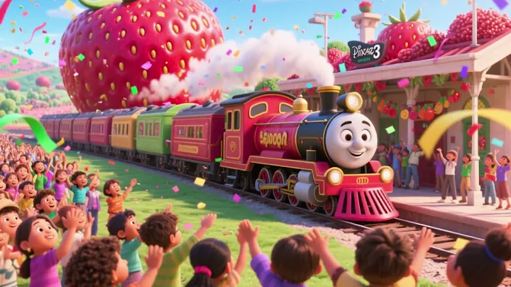 🍎🚂 Fruit Train Adventure | Fun Kids Poem #kids #poems #cartoon #foryou #baby #jariworld #short poem