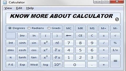 The Lesser-Known Features Of Windows 7 Calculator