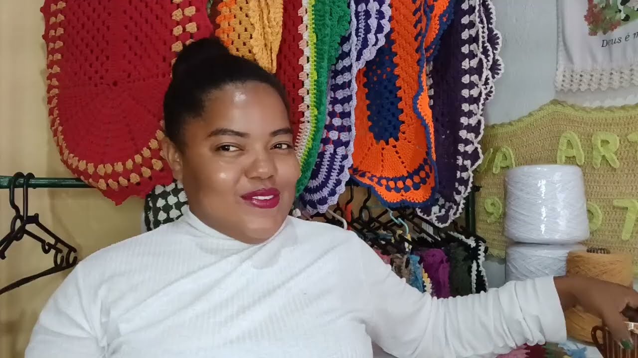 Produção do dia trabalhando com as sobras😅dormi,será q rendeu,finalizei tapetão 