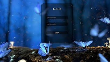 Transparent Login Form With Glass Effect Using HTML&CSS || CSS Glass Effect Tutorial