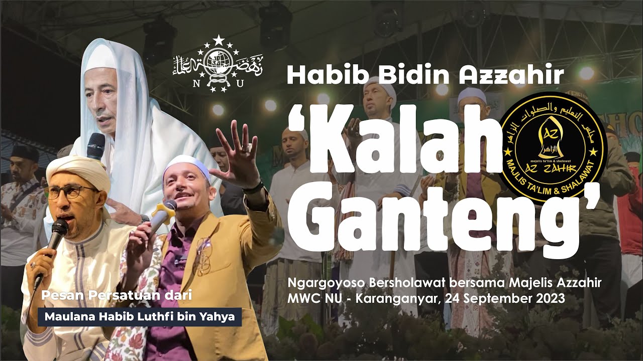 MWC NU Ngargoyoso Bersholawat bersama Majelis Azzahir ‘Habib Bidin Azzahir tersaingi ketampananya’