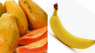 Papaya and Banana facial pack for healthy and  glowing skin