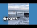 Large waves crash along California coast amid tsunami advisory