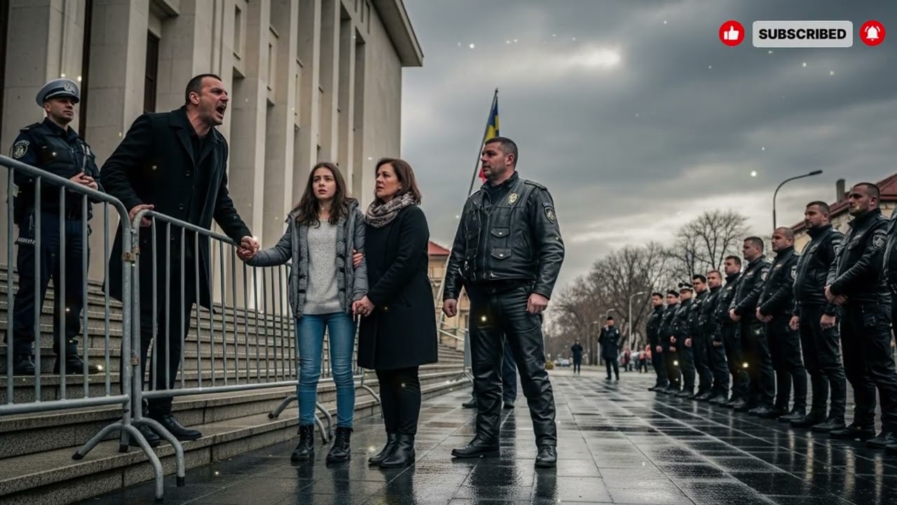 47 de bikeri au luat cu asalt tribunalul pentru a salva o fată de tatăl ei polițist abuziv