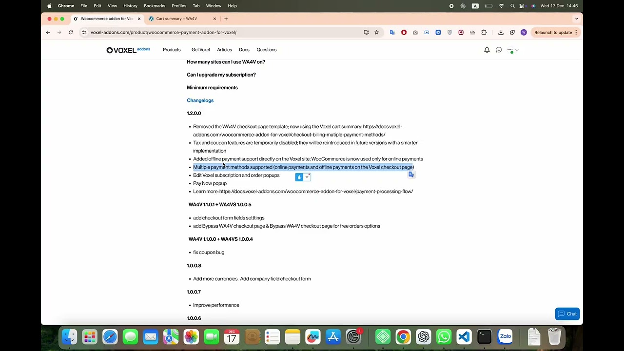 Woocommerce & offline payments for Voxel theme
