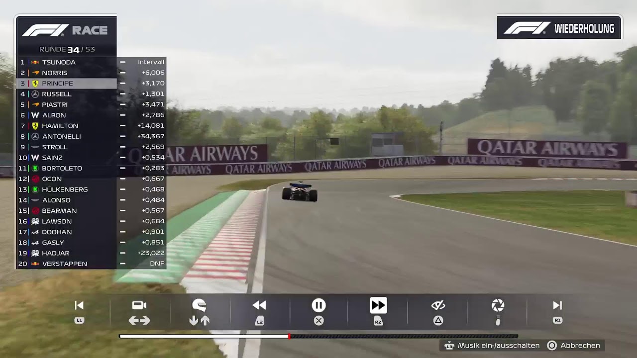 F1 2025 Karriere Ferrari Japan 53 Runden Teil 2 von P22 auf P1