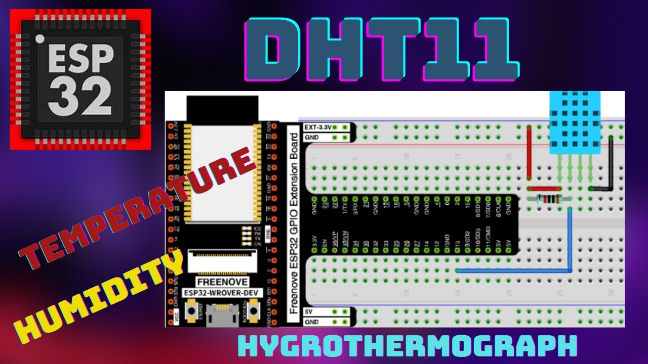 Keep Your Cool: Temperature And Humidity Readings With The Hygrothermograph Dht11e On The Esp32.