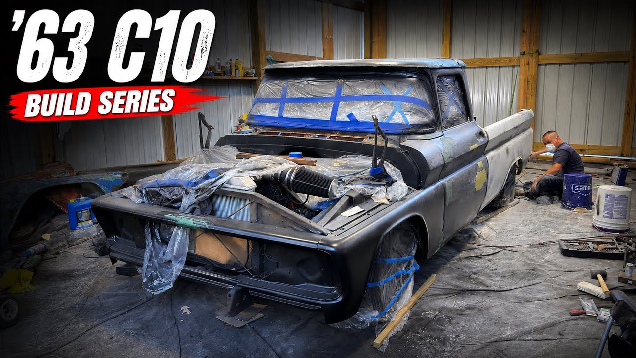 DIY : Painting our 1963 Chevy C10 in Lexus GX550 Incognito Grey