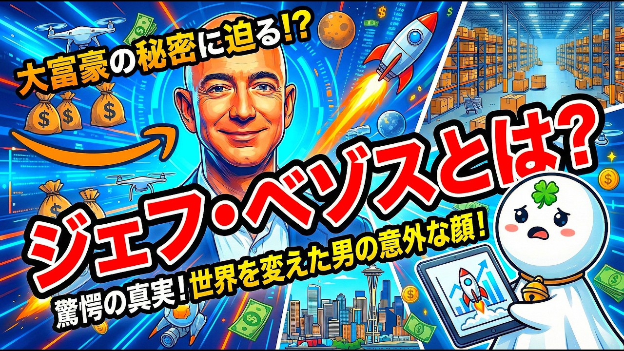 ジェフ・ベゾスってどんな人？　Amazonまでの挫折と20兆円の驚くべき使い道を徹底解説！！
