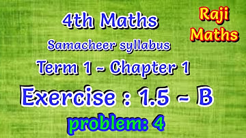4th maths|term 1|chapter 1|Geometry|exercise 1.5| B-4|samacheer syllabus