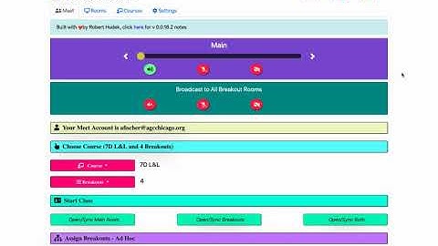 Using the Google Meet Breakout Rooms Extension