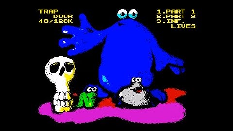 THE TRAP DOOR 128K (2023 Edition / Music from Amstrad CPC and C64) Walkthrough, ZX Spectrum