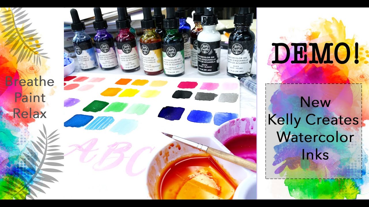New Watercolor Inks for Lettering & Painting YouTube