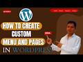 WordPress में Pages और Menu कैसे बनाएं?  | Create Custom Menu in WordPress Step by Step Hindi 2026