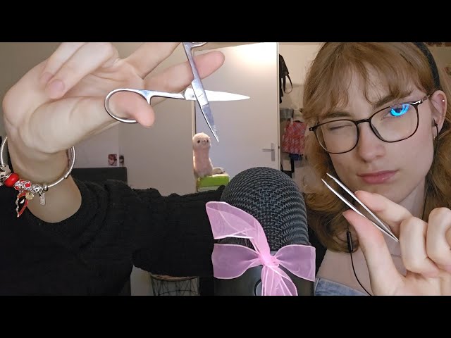 Asmr Mic Pulling 🎤  Layerd Sounds | Tweezer Clicking, ✂️ and more