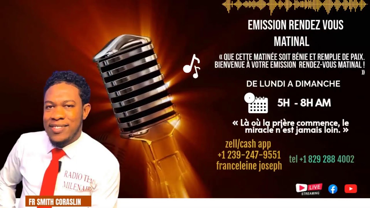 MERCRERDI 25/FEVRIER/ /2026 Emission Rendez-vous matinal