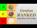 Nutrition tier lists grains