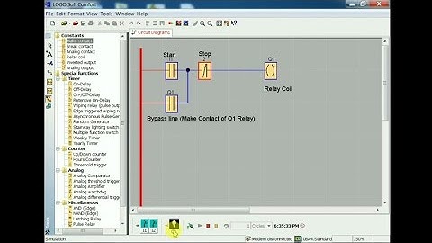 Make DOL Starter Program With SIEMENS Logo PLC
