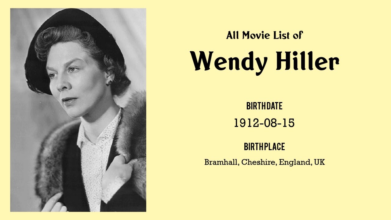 Wendy Hiller Movies list Wendy Hiller| Filmography of Wendy Hiller