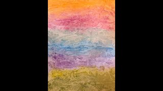Visual Faith Project: Watercolor + Plastic Wrap = Open Spaces!