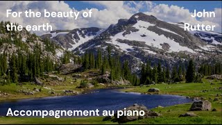 For the beauty of the earth - accompagnement piano chords