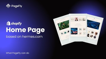 Shopify Home Page example built by PageFly #3 (Legacy Editor)
