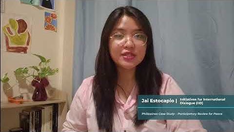 Jai Estocapio (Initiatives for International Dialogue) on legitimacy in the Philippines