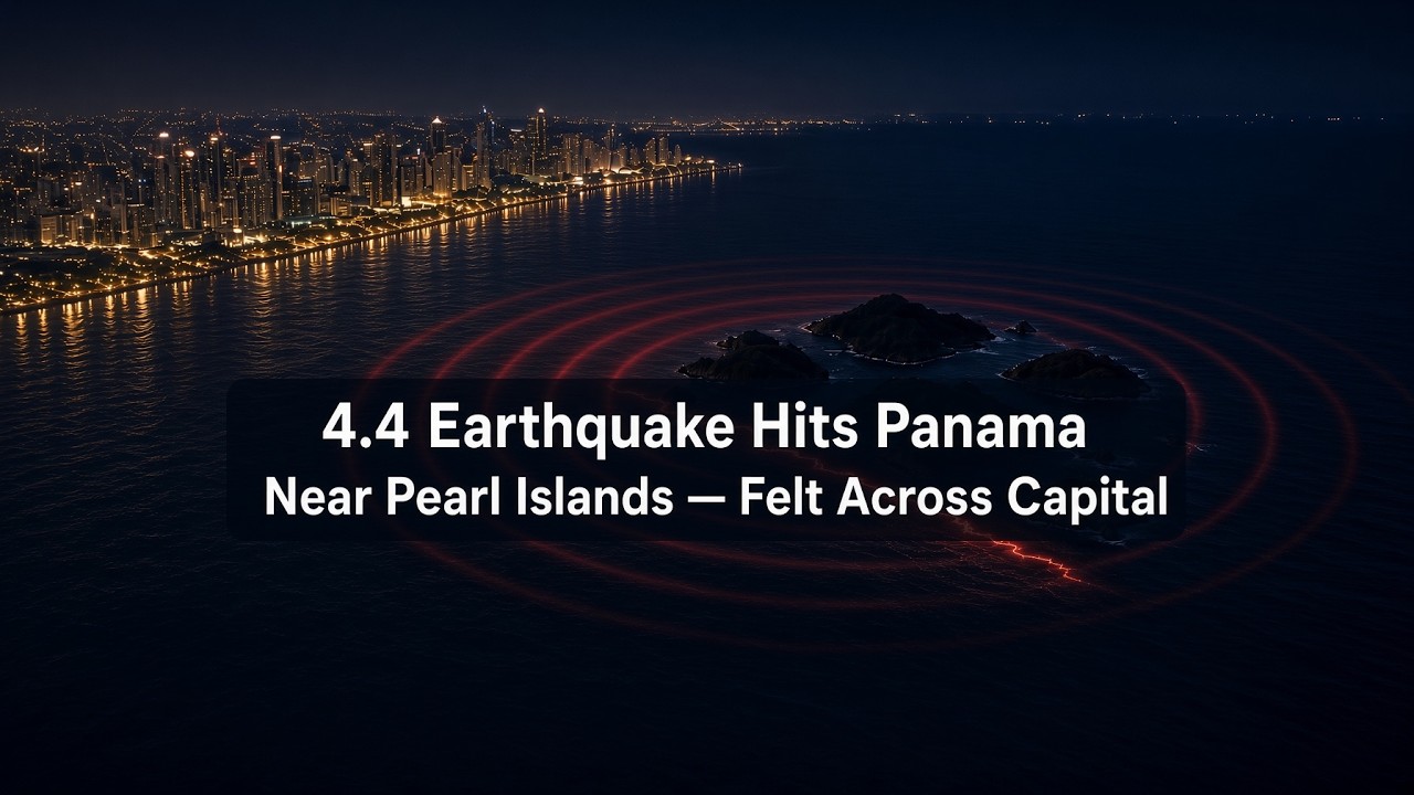 4.4 Earthquake Hits Panama Near Pearl Islands — Felt Across Capital