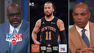 INSIDE The NBA crew reacts to Knicks def. 76ers 108-102 Game 2 vs OG Anunoby, KAT & Brunson 20+ Pts