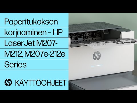 Paperitukoksen korjaaminen – HP LaserJet M207-M212, M207e-212e Series | HP-tulostimet | @HPtuki
