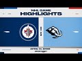 NHL Highlights | Jets vs. Mammoth - April 14, 2026