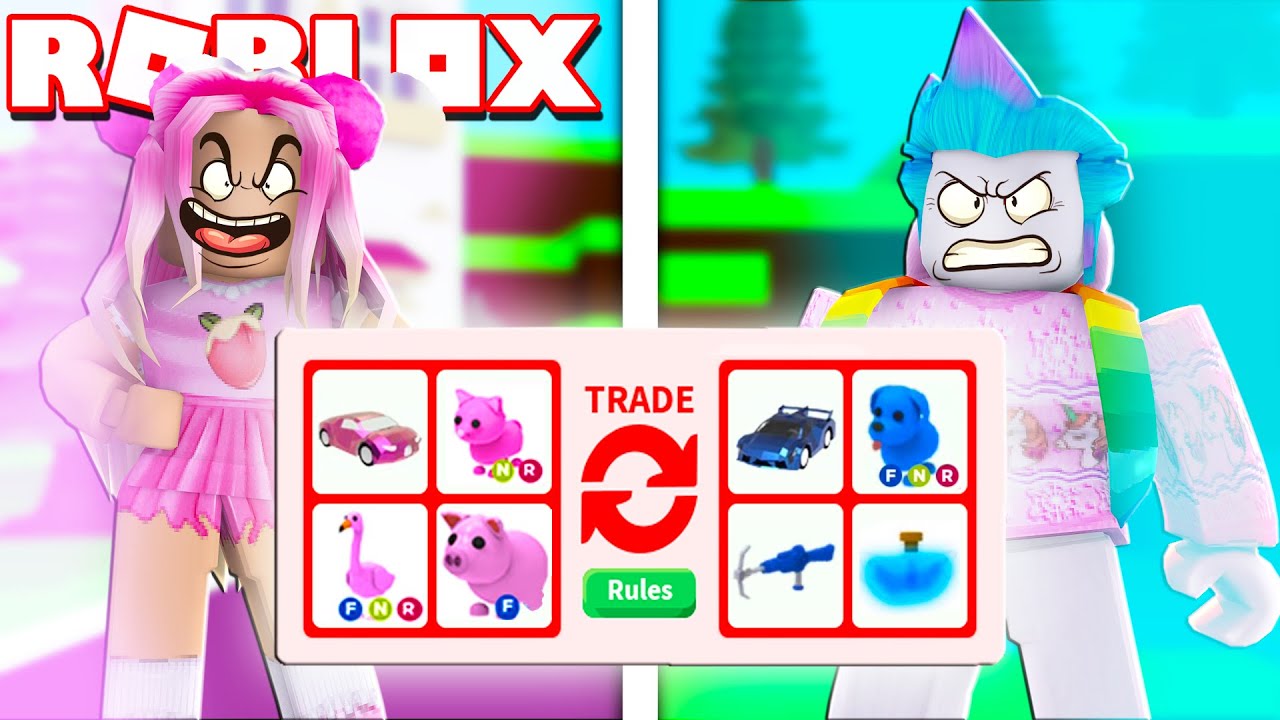 I Challenged Meganplays To The One Color Only Trading Challenge She Was Not Happy Roblox Adopt Me Youtube - meganplays roblox adopt me avatar 2020