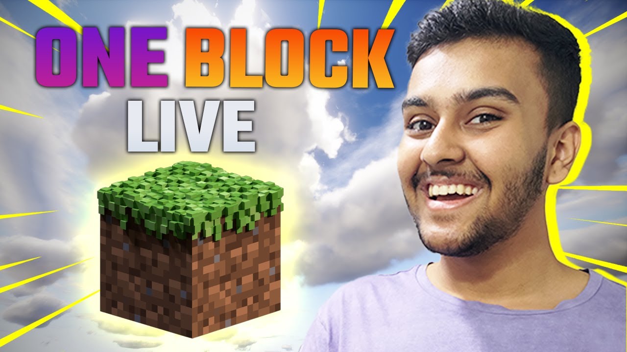 PLAYING ONEBLOCK FOR THE FIRST TIME 🔥 |🔴 MINECRAFT LIVE 🔴| MeDROID IS ...