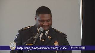 SPD Badge Pinning and Appointment Ceremony 3/14/23