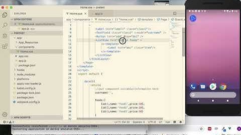 NativeScript Vue (Part-4) : ListView