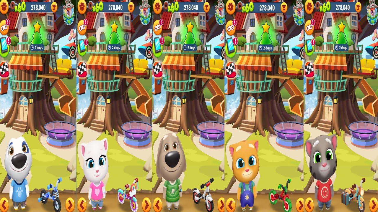 Tom Gold Run.Hank vs Angela vs Been vs Ginger vs Tom Gameplay Android#30