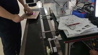 Flying type marking setting in EZCAD software flying type laser machine integrate on production line