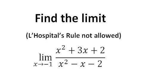 Find the limit (x^2+3x+2)/(x^2-x-2) as x approaches -1,how to find the limit#shorts
