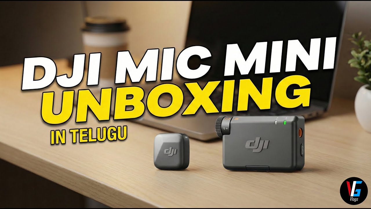DJI Mic Mini Unboxing & Review - Best Budget Wireless Mic? (In Telugu)