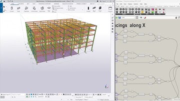 How to make steel structures in Tekla with Grasshopper. Part 4. Bracings
