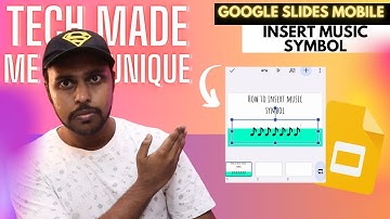 How to insert music symbol in Google slides mobile