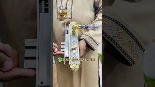 Royal SS & Golden Bedroom Lock | Strong Handle | Smart Knob System 🔐3 Layer Premium Security 🛡️