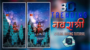 3D Special Navratri Status Video Editing in Alight motion || 3d Status Editing | behind object 3D